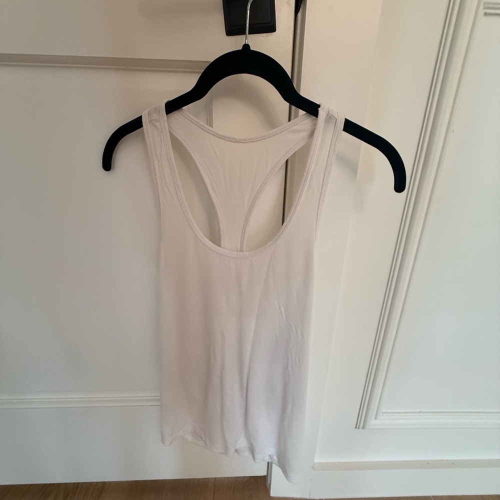 Alo - White Racerback Tank Top